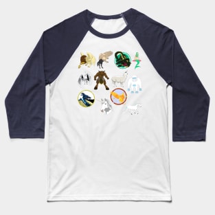 Mythology Sticker Pack Baseball T-Shirt